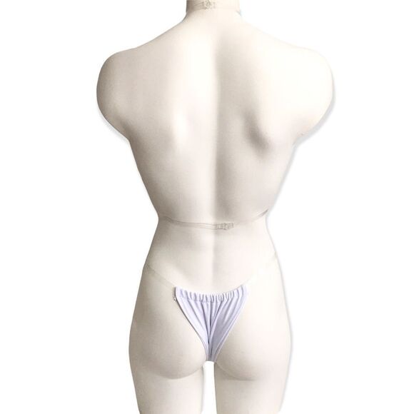 🆕No Tan Line White Brazilian Bikini - Picture 2 of 6